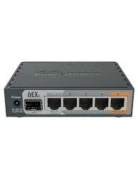 (hEX S) Router Dual Core, 5 puertos Gigabit, 1 Puerto SFP, PoE in, PoE Out