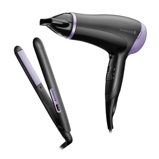 Remington combo secadora essential   plancha de cabello - D3016GP-110F