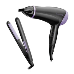 Remington combo secadora essential   plancha de cabello - D3016GP-110F