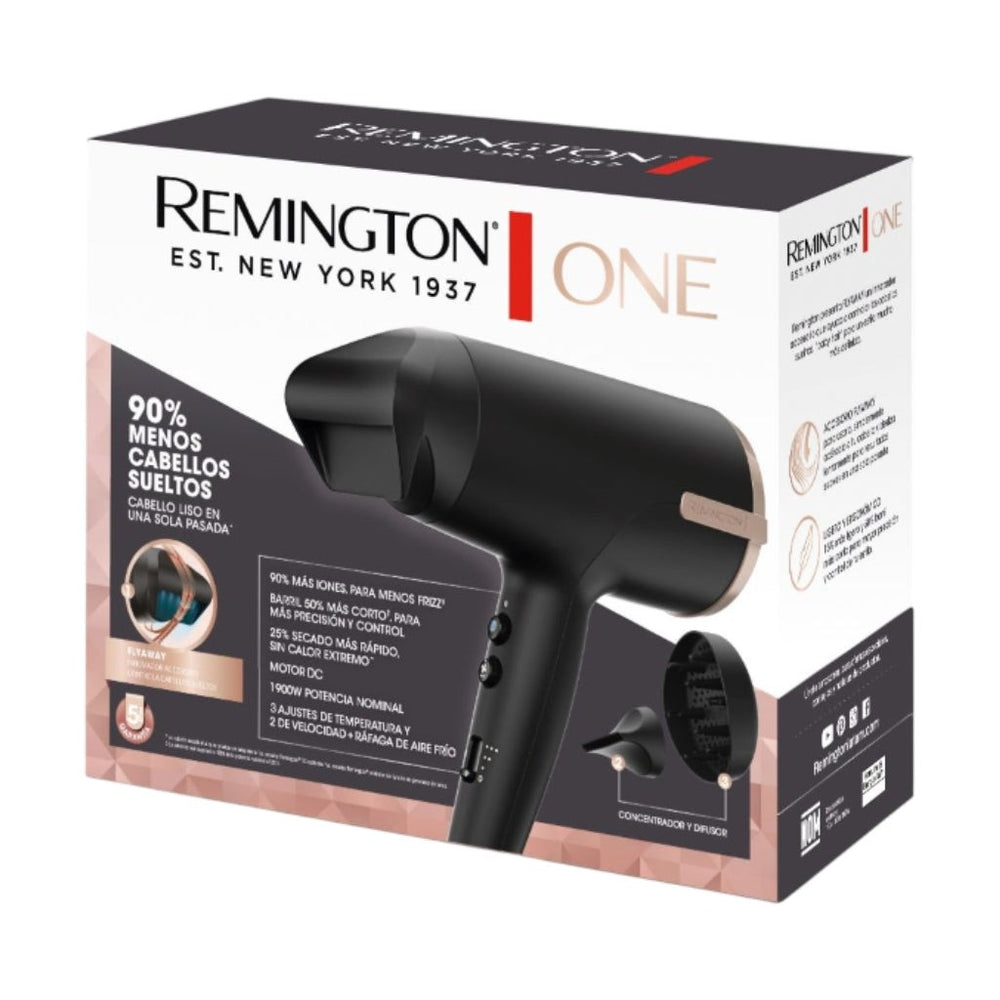 Remington secadora de cabello compacta 3 temperaturas 2 veloc 1875W D5000