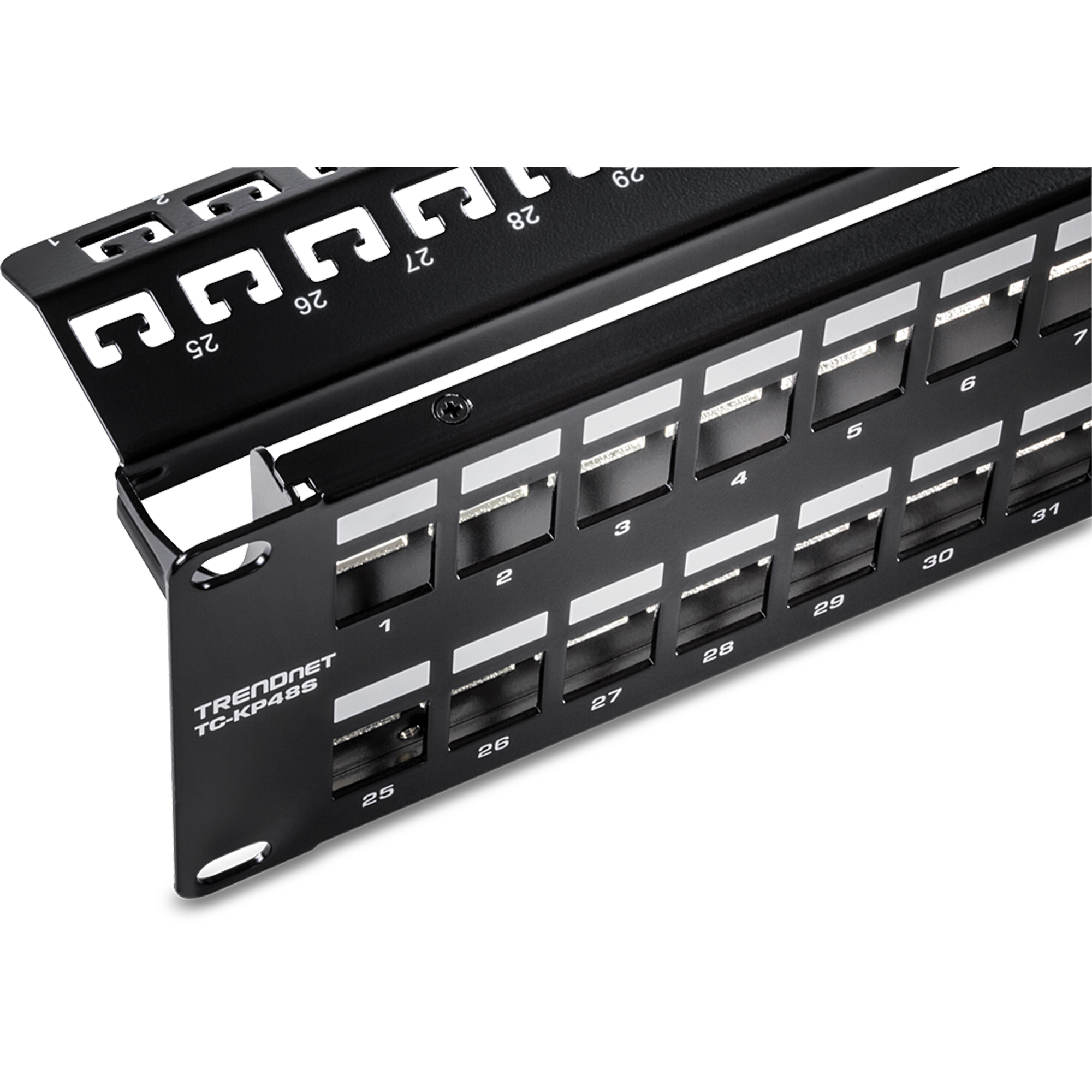 Pachera modular Panduit NKPP48FMY para cableado estructurado