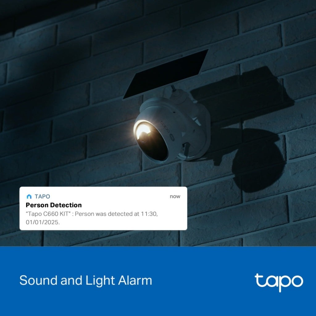 TP Link camara solar-powered pan/tilt Security - Tapo C660 KIT