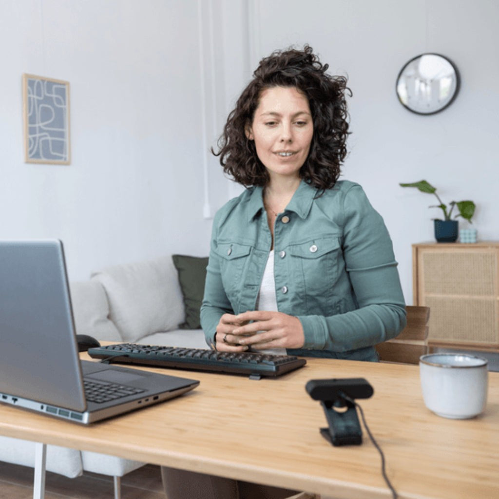 Trust camara web full HD TW-200 - 24734 CAJA MARRÓN