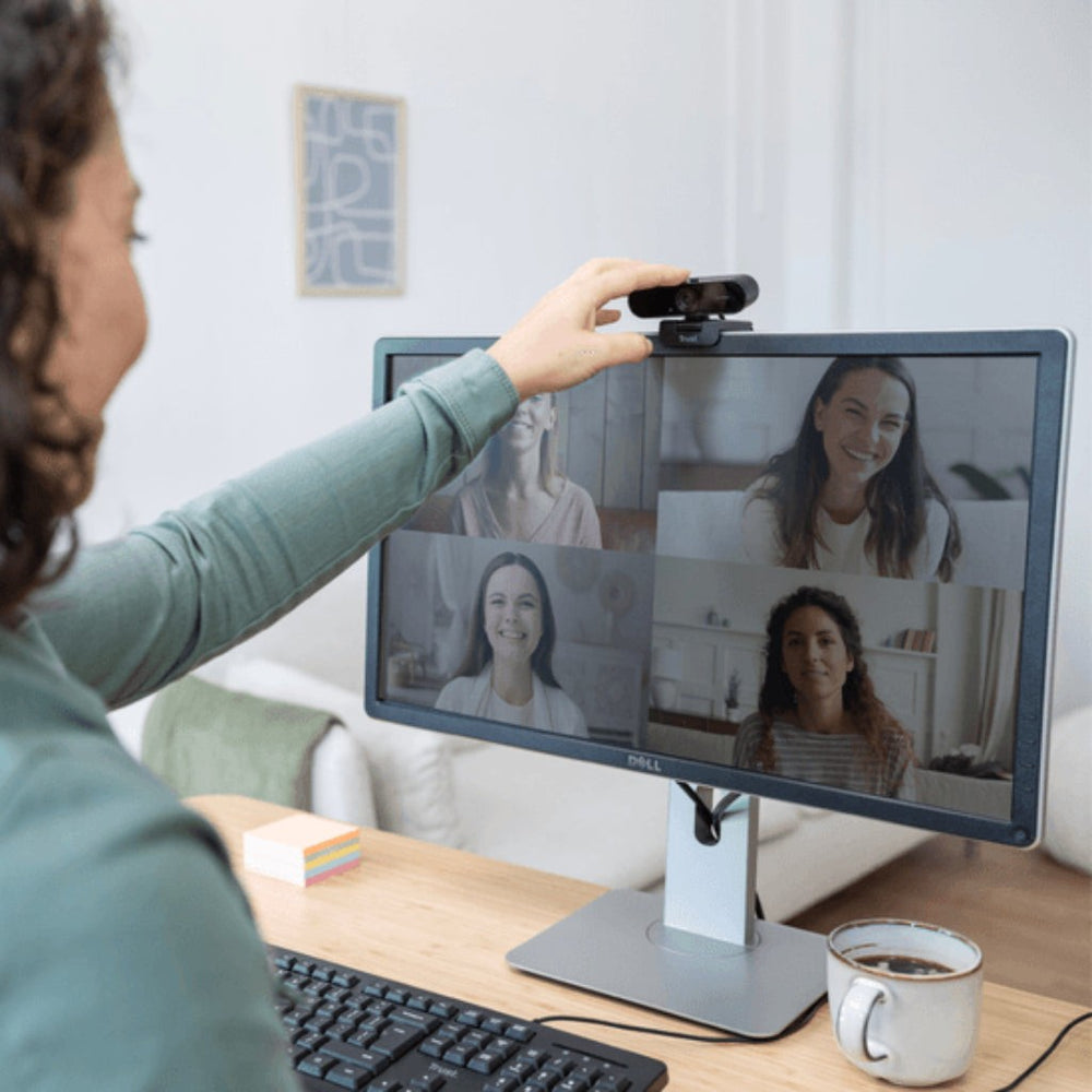 Trust camara web full HD TW-200 - 24734 CAJA MARRÓN