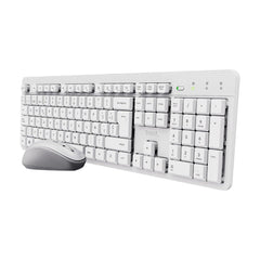 Trust ODY II teclado y raton inalámbricos y silenciosos blanco - 25467