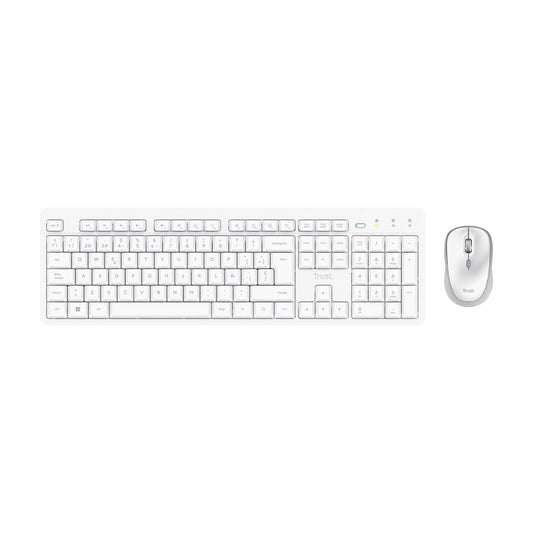 Trust ODY II teclado y raton inalámbricos y silenciosos blanco - 25467