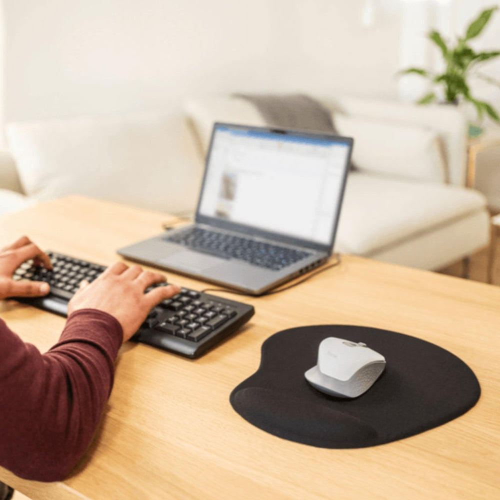 Trust bigfoot XL alfombrilla de gel para raton negro  - 23728