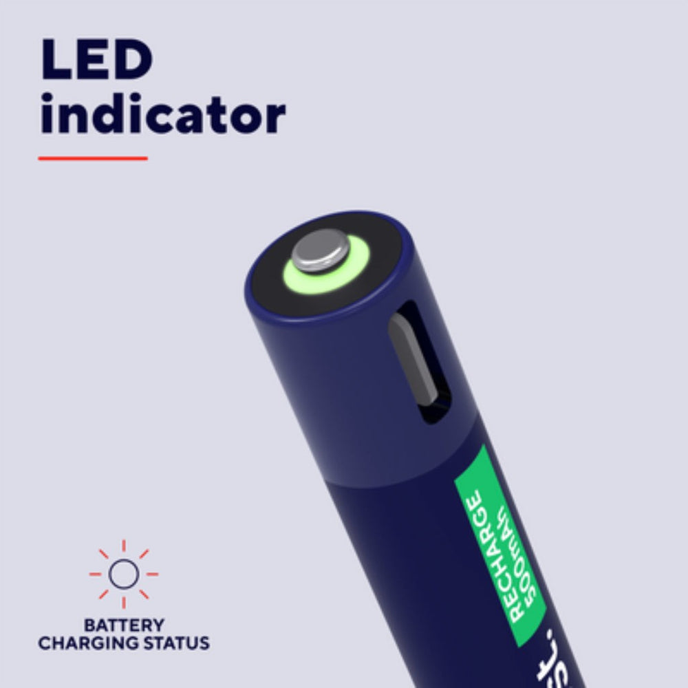 Trust pilas AAA recargables en USB-C 4 pack - 25671