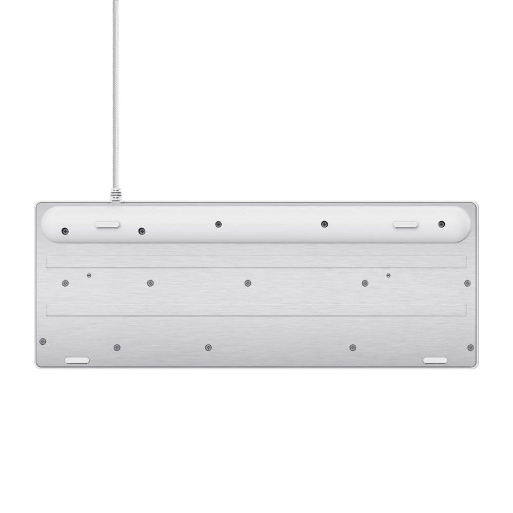 Trust teclado en español para gaming metálico LED multicolor  GXT 833 Thado TKL color blanco - 24739