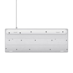 Trust teclado en español para gaming metálico LED multicolor  GXT 833 Thado TKL color blanco - 24739