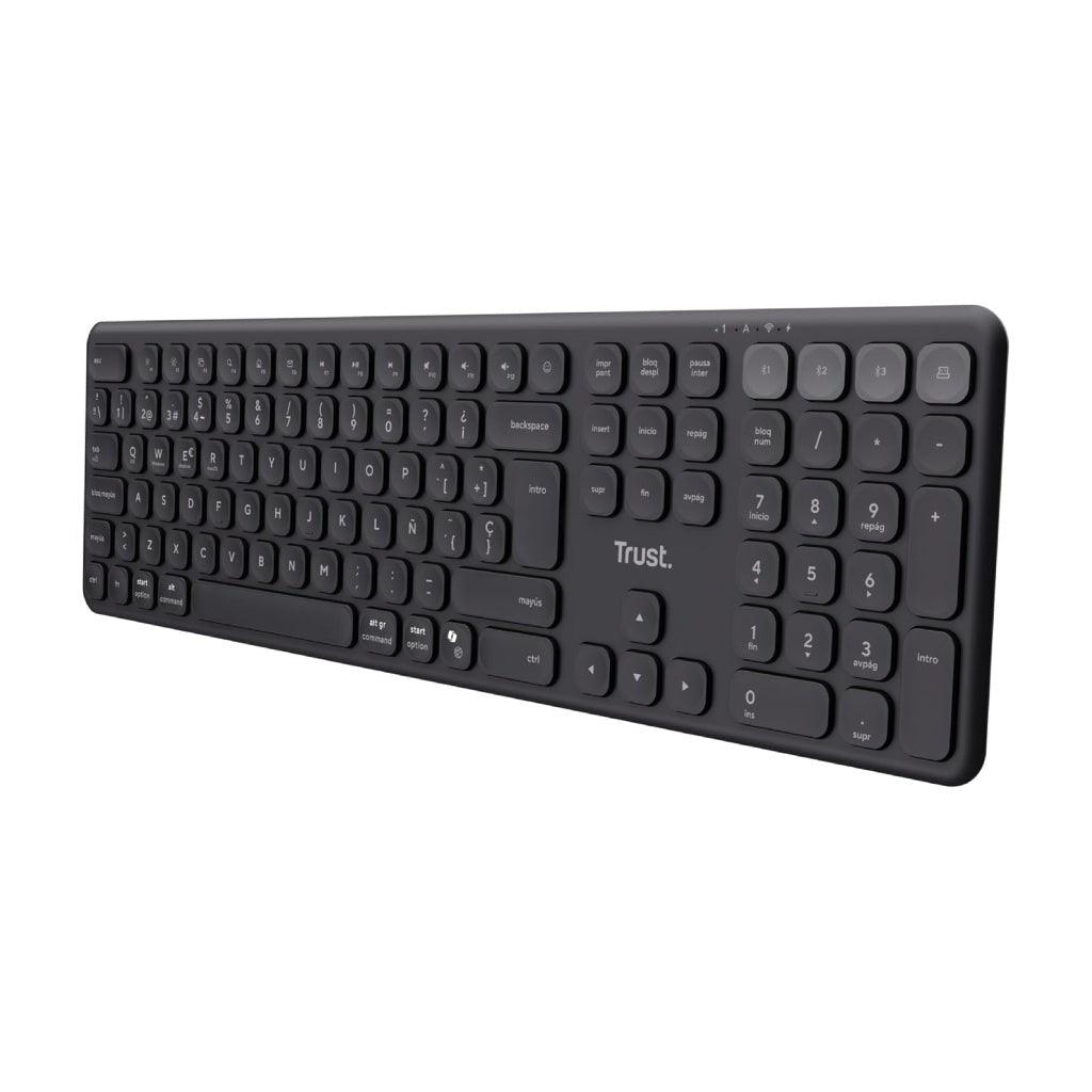 Trust Vaiya teclado inalambrico multidispositivo negro - 25635