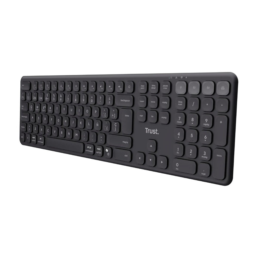 Trust Vaiya teclado inalambrico multidispositivo negro - 25635