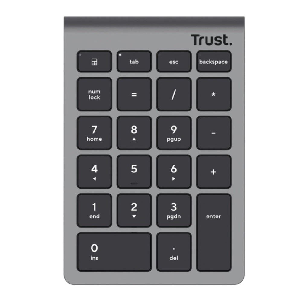 Trust teclado numerico inalambrico plata - 25709