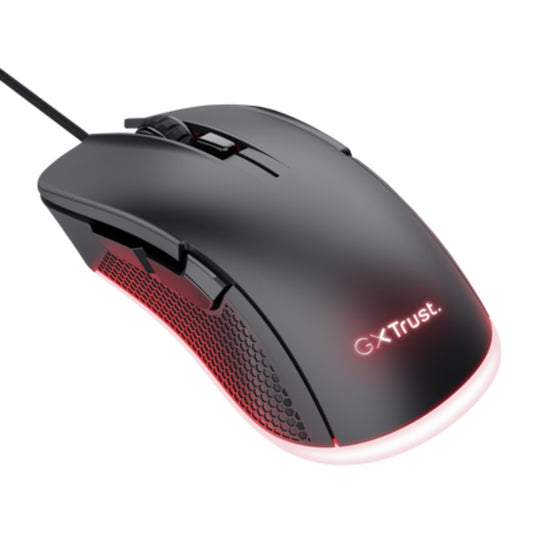 Trust  mouse Eco GXT 923 YBAR color negro gaming resolución de 7200 ppp e iluminacion LED RGB - 24729