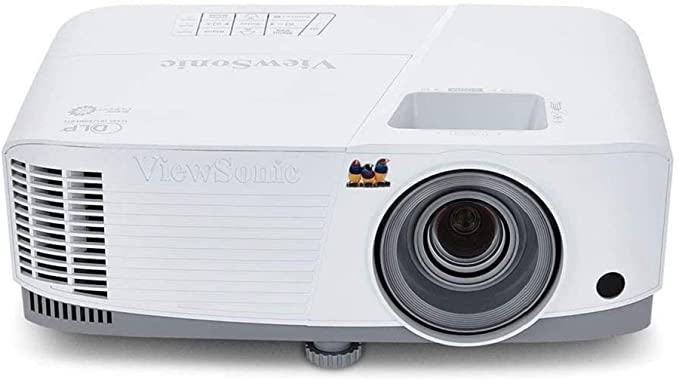 Viewsonic proyector  XGA DLP 3 800 lumens  HDMI  2 x VGA  VGA negro PA503X