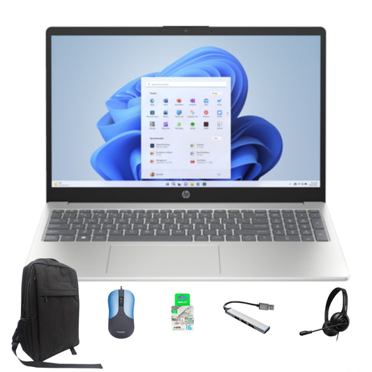 Bundle HP i5, 16gb, 512gb, mochila, mouse, hub, headset memoria