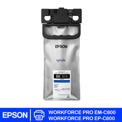 Bolsa de tinta negra Epson T12N100 para WorkForce Pro EM-C800