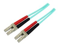 StarTech.com Aqua OM4 Duplex Multimode Fiber - 3m/ 9 ft - 100 Gb