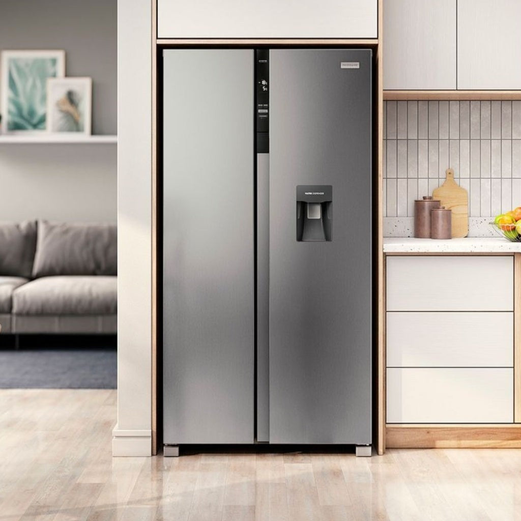 Frigidaire refrigerador side by side 19 pies  Inverter con dispensador FRSA19K2HVG