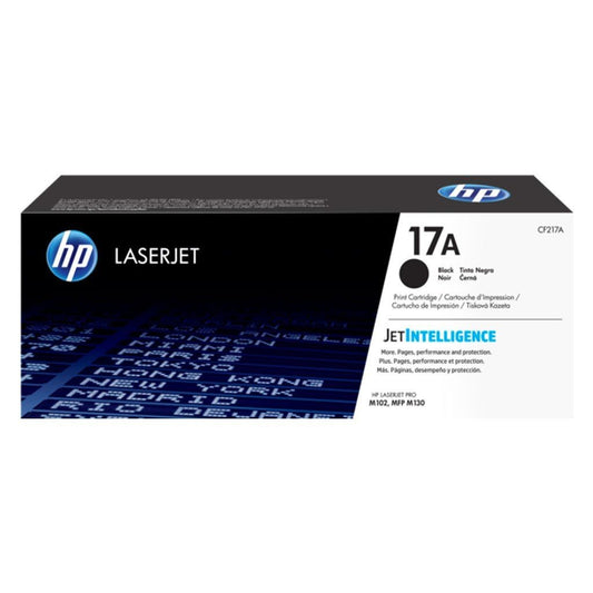 HP toner cartucho negro 17A 1600pgs CF217A