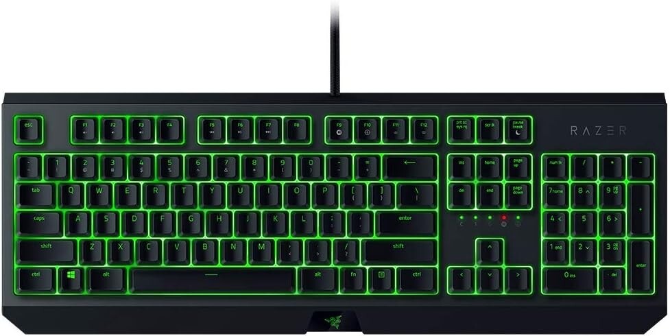 Teclado mecánico Razer BlackWidow V4 X con iluminación RGB encendida