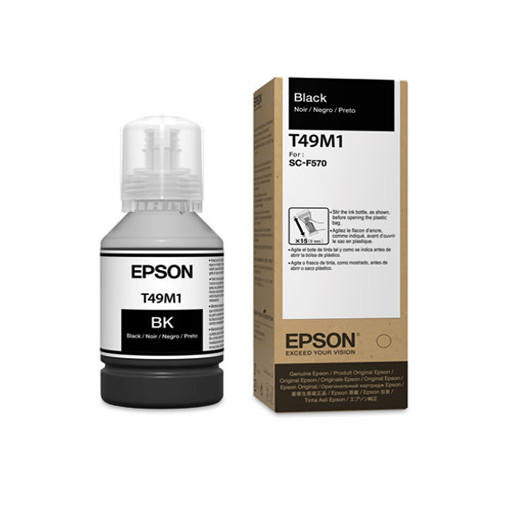 Botella de tinta Epson UltraChrome T49M negra de 140ml