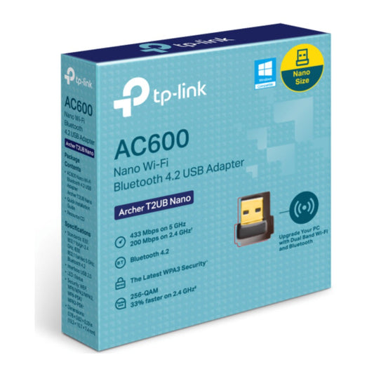 TP-link adaptador usb AC600 nano wifi bluetooth 4.2-Archer T2UB Nano