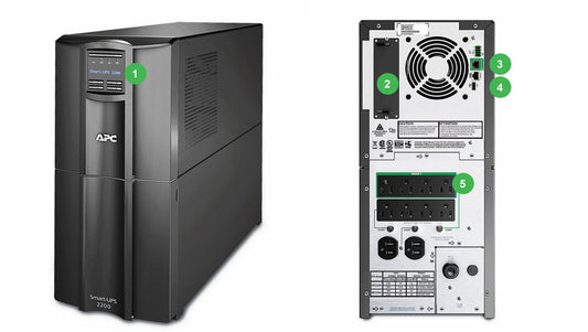 UPS APC Smart-UPS SMT2200C con pantalla LCD frontal